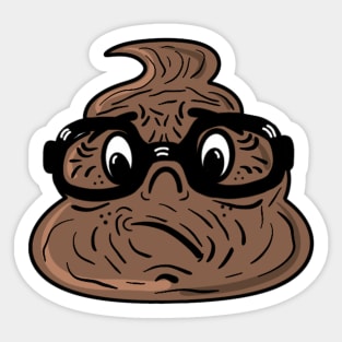 Old, wrinkly poop emoji Sticker